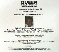 Queen + Paul Rodgers The Cosmos Rocks