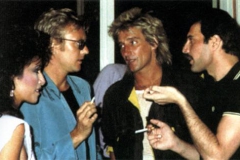 Freddie+Mercury+rod stewart roger taylor los angeles